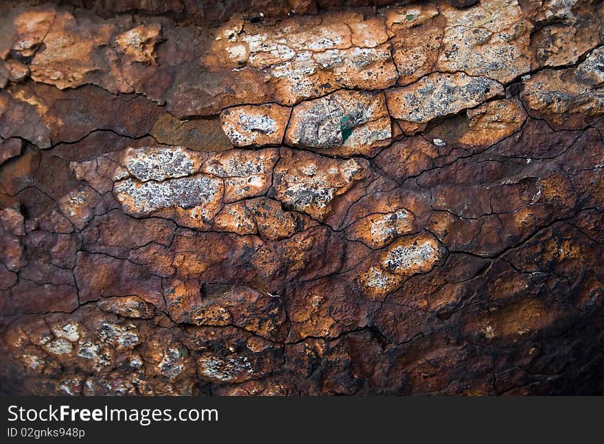 A rusty part of an old bitt for boats. A rusty part of an old bitt for boats.