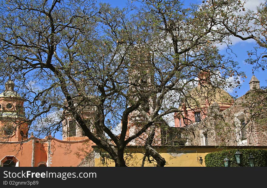 Church towers of San Miguel de Allende, Mexico