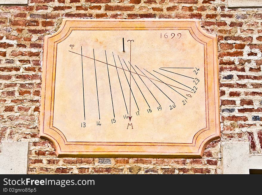 Traditional Italian sundial, a good symbol of anything related to time