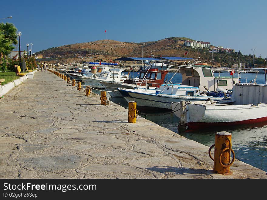 Road on a sea mooring, stand a vessel. Road on a sea mooring, stand a vessel.