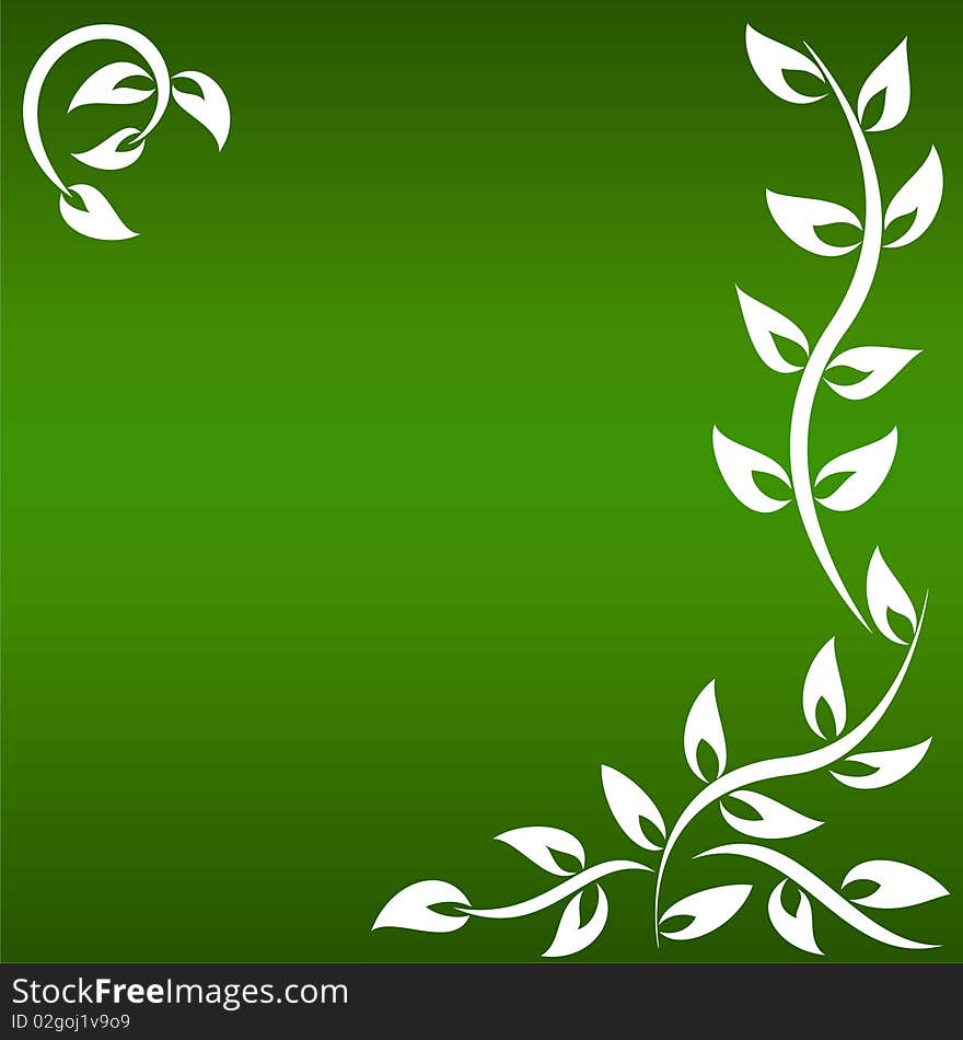 Fresh spring delicate background with floral ornament