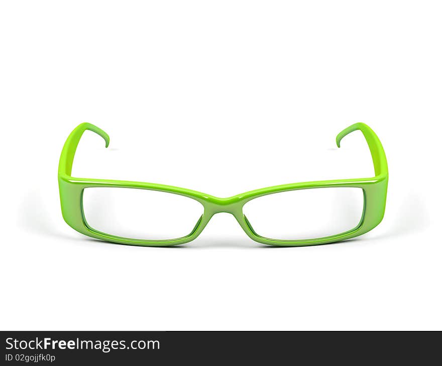 Optical glasses isolated on a white background. Optical glasses isolated on a white background.