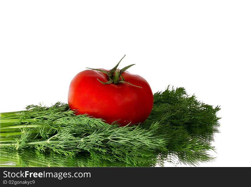 Fresh tomato and dill