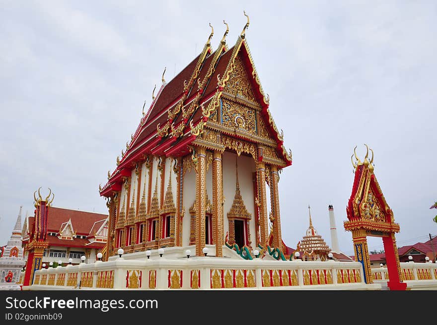 Artistical on basilica in buddism style