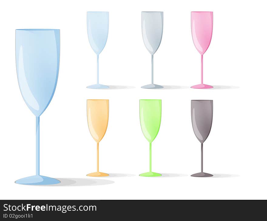 Transparent Champagne Glasses