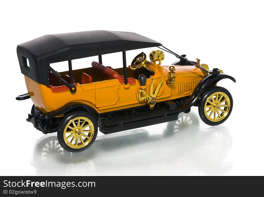 Retro car. Car model - Russo-balt. Children toys. Retro car. Car model - Russo-balt. Children toys.