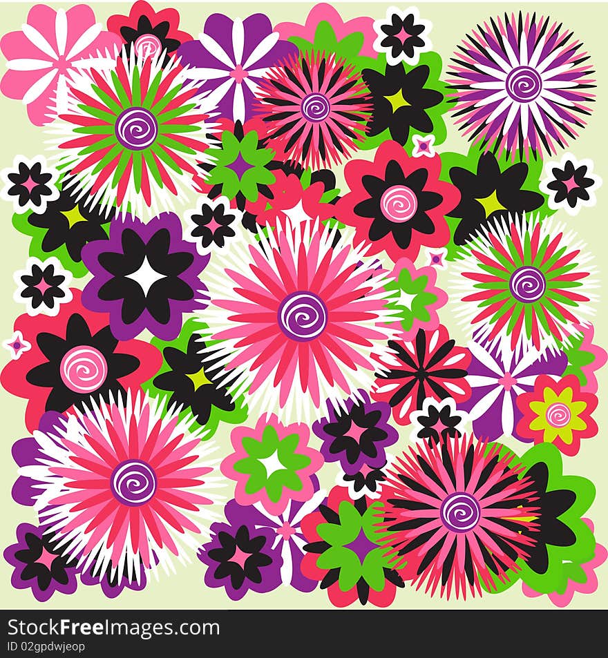 Abstract Floral Background