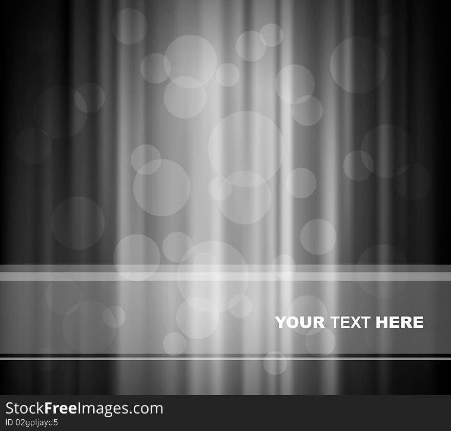 Abstract background with bubbles and place for your text.