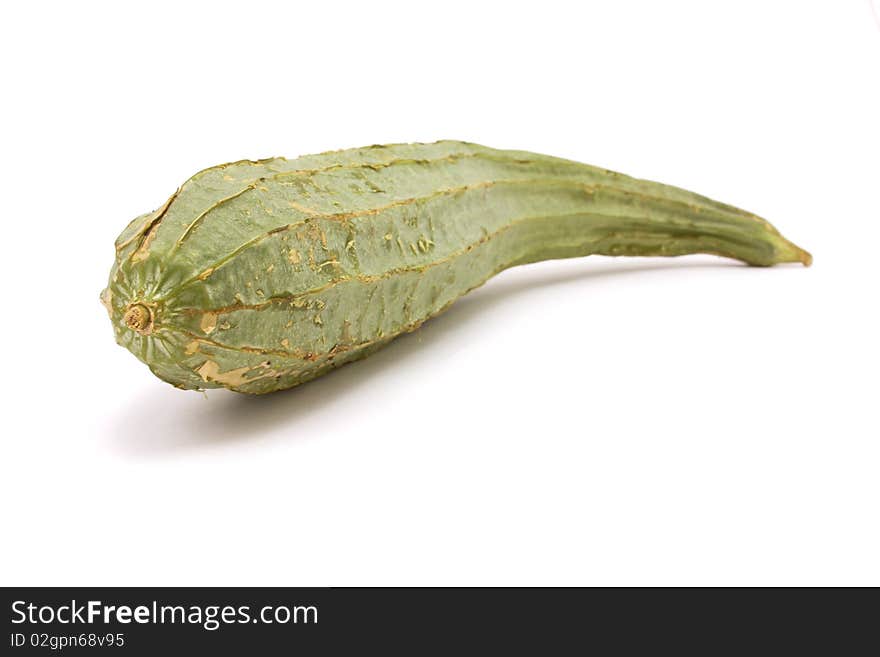 Raw Luffa Squash or Touria used in asian cooking or dried out to scrub your back.