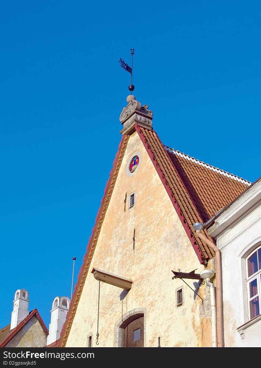 Streets of ancient city, Facades in capital of Estonia Tallinn. Streets of ancient city, Facades in capital of Estonia Tallinn