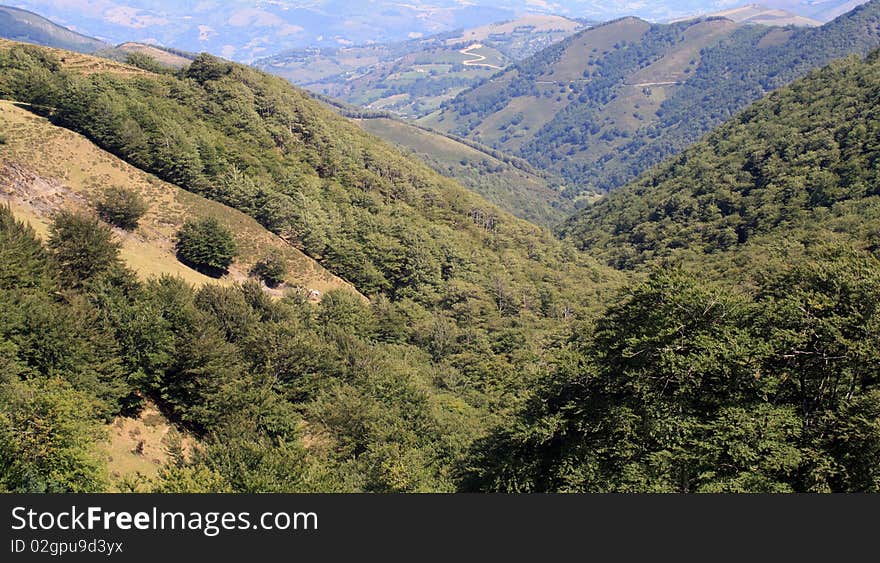 Landscape Of High Mountain.