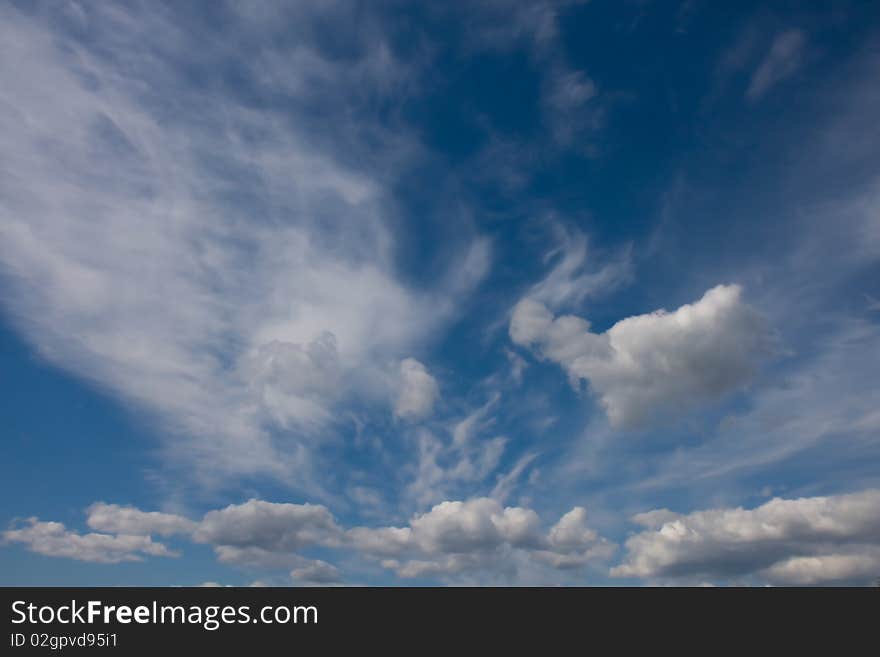 Clouds on a blue sky