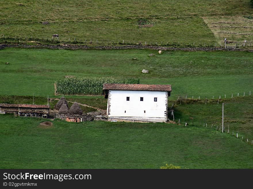 Basque hamlet of high mountain.