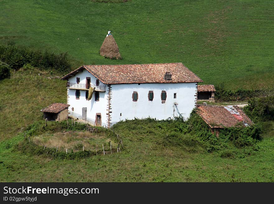 Basque Hamlet Of High Mountain.