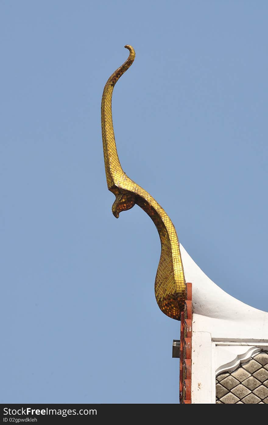 Gable apex of Thai temple, every temple in Thailand have.