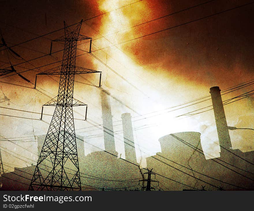 Environmental pollution from electricity plants