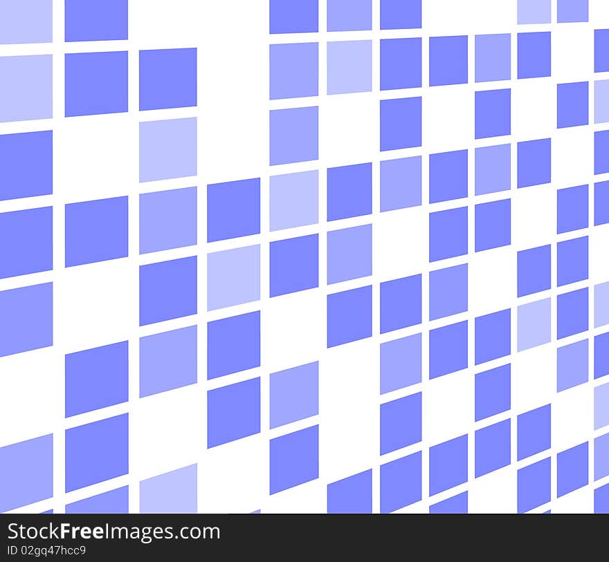 Multi-coloured mosaic on a white background. Multi-coloured mosaic on a white background