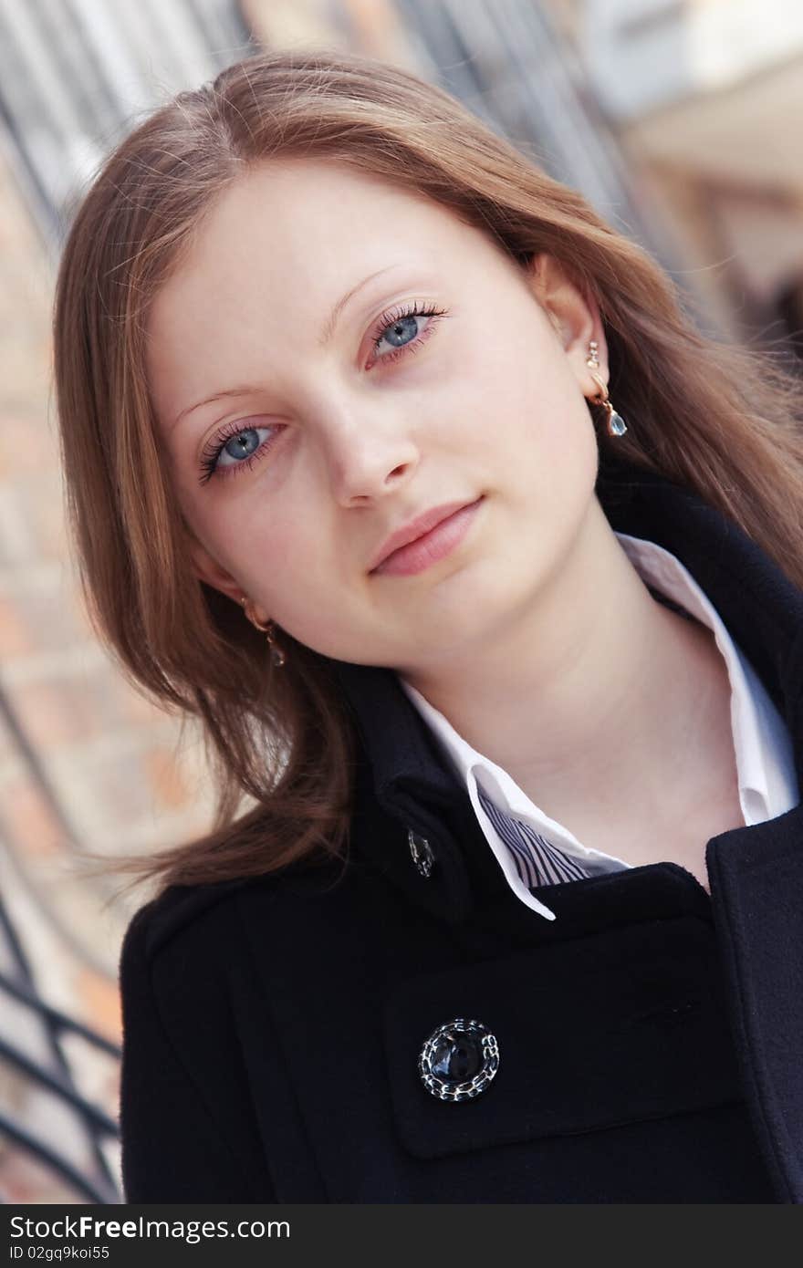 Portrait of young beautiful girl