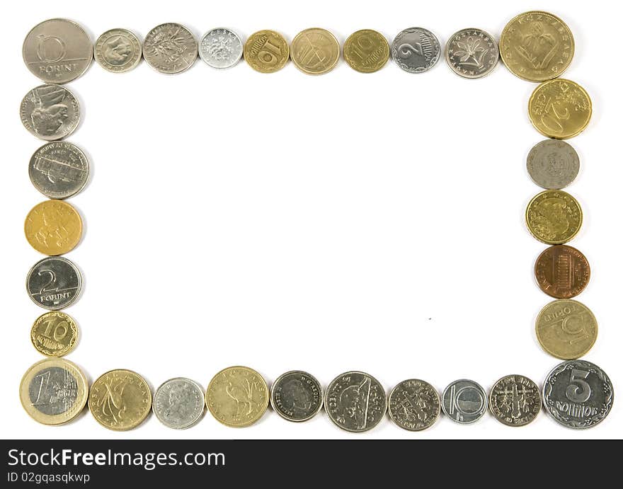 Frame of coins