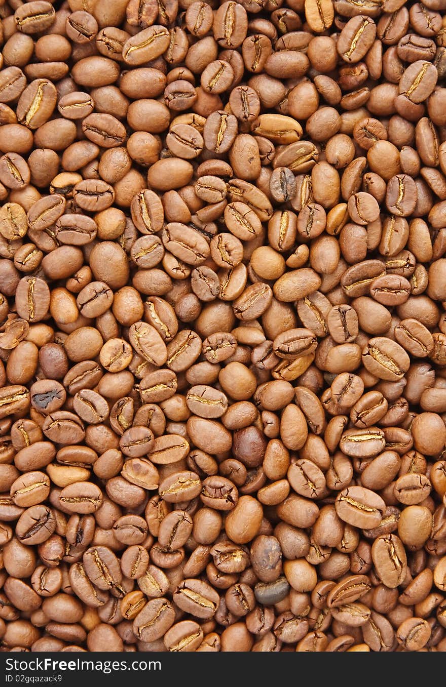 The background from coffee grains