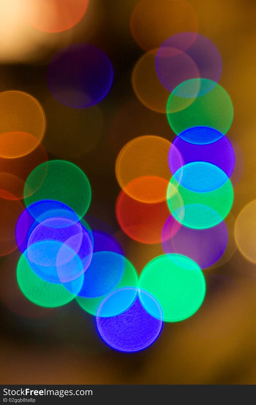 Blurred Christmas lights