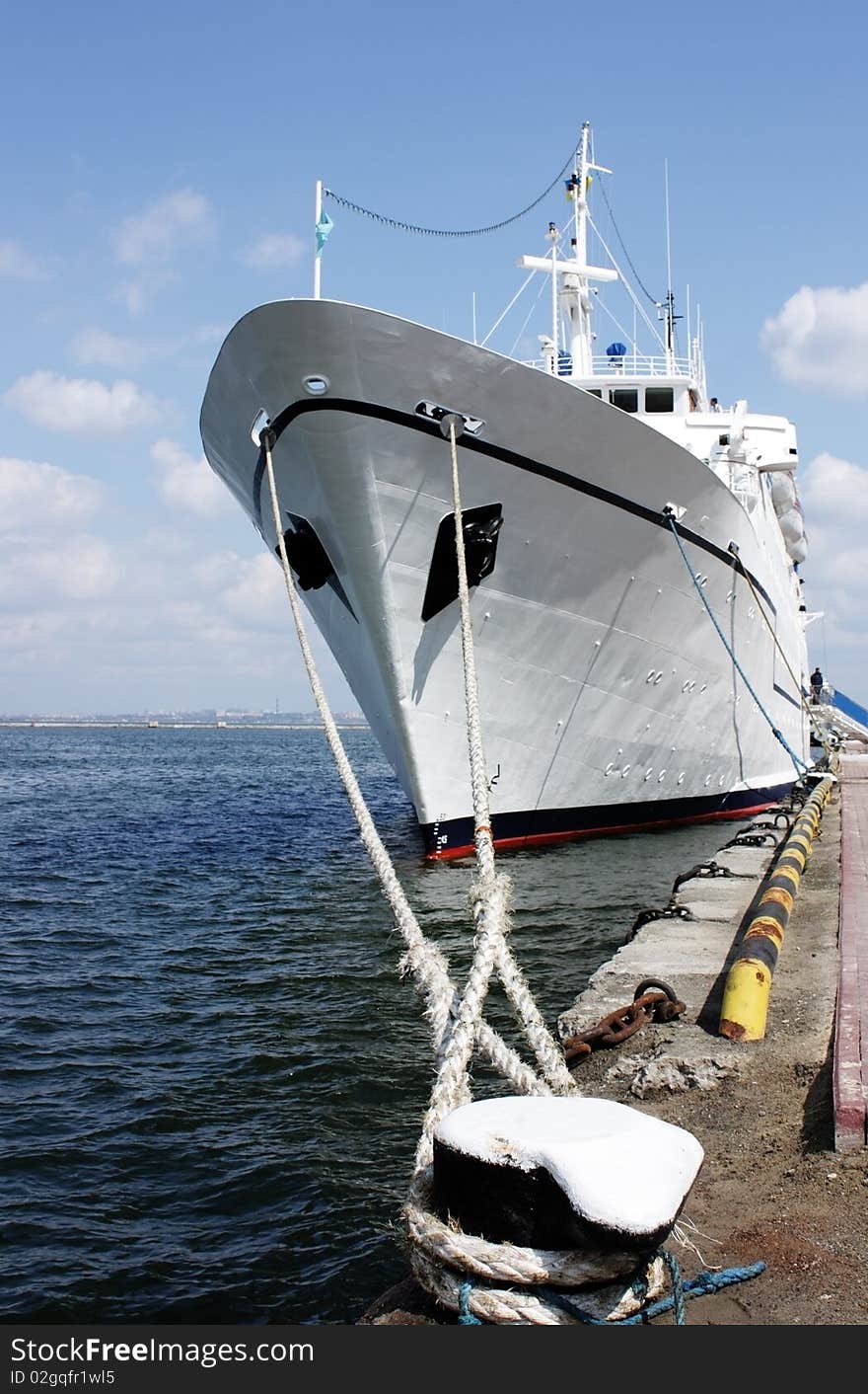 Cruise ship in port