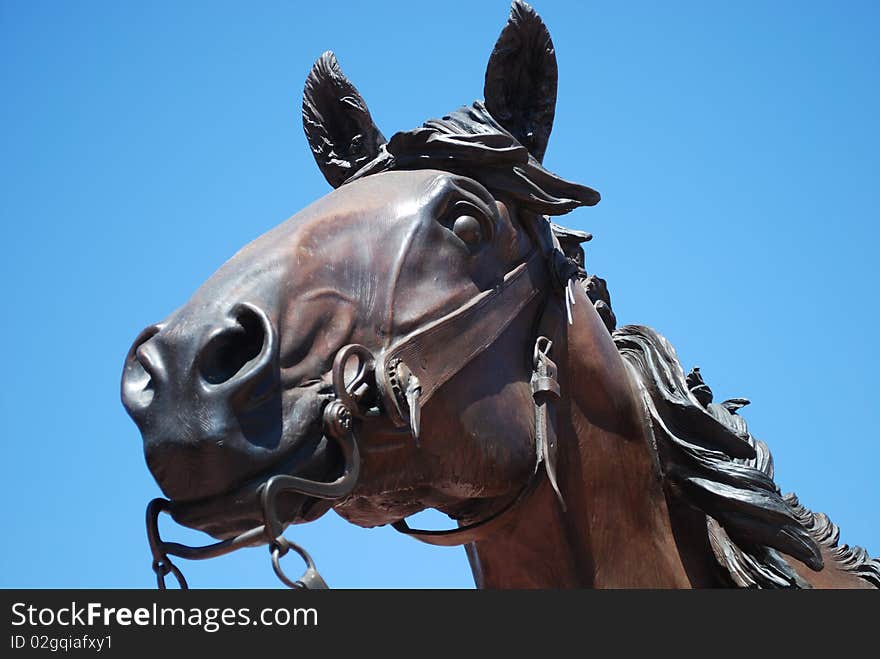 A Bronze Horse Statue