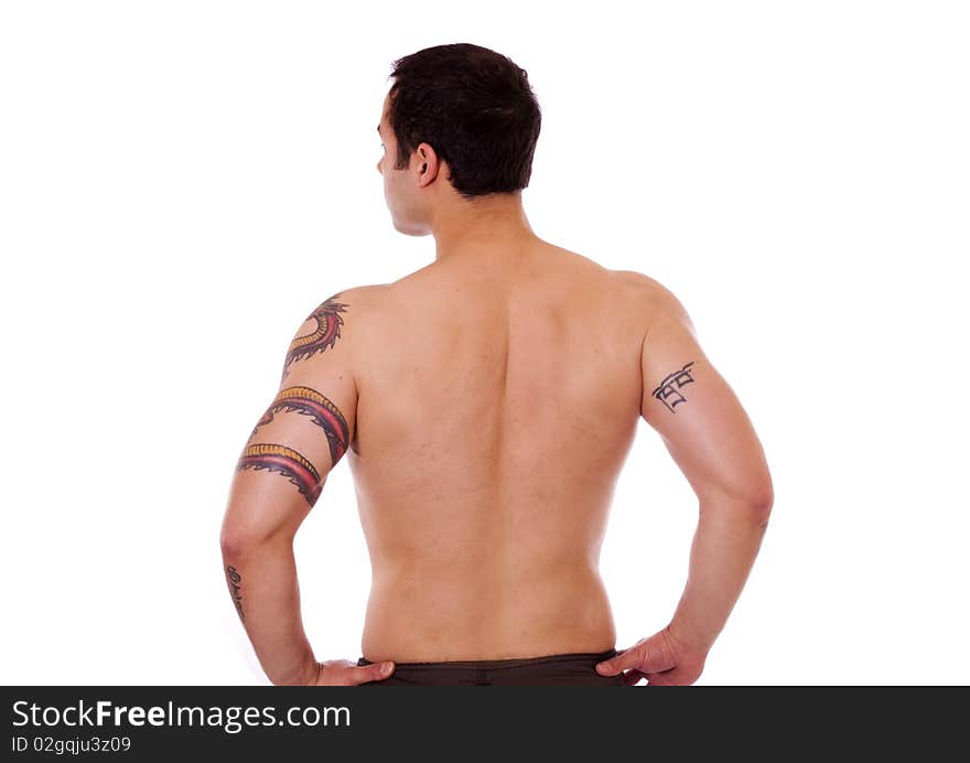 Man with strong back