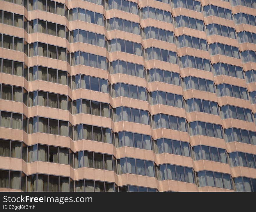 Brown Glass Windows of Modern Office Building. Brown Glass Windows of Modern Office Building