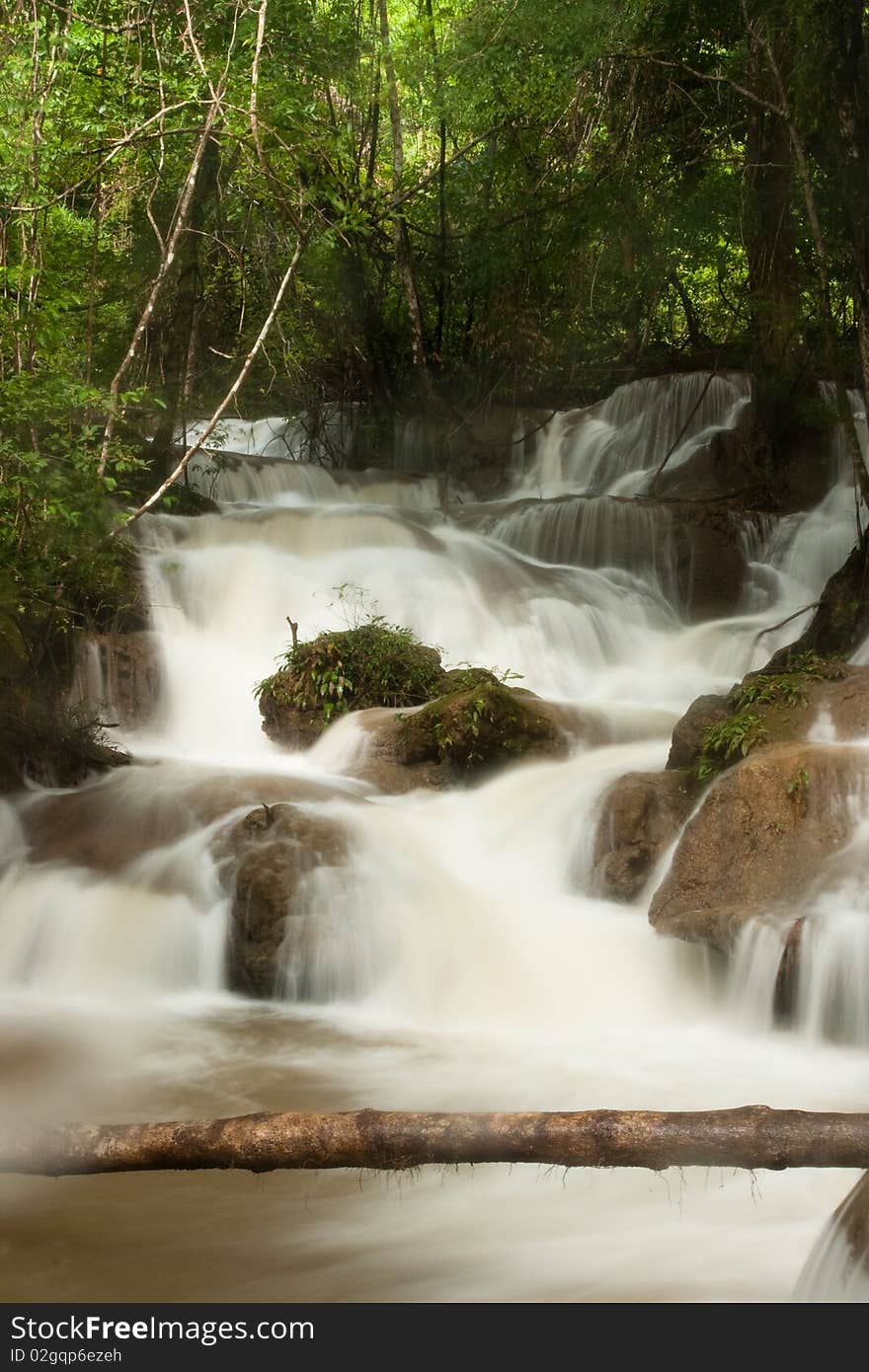 Phatat waterfall in kanchanaburi, Thailand