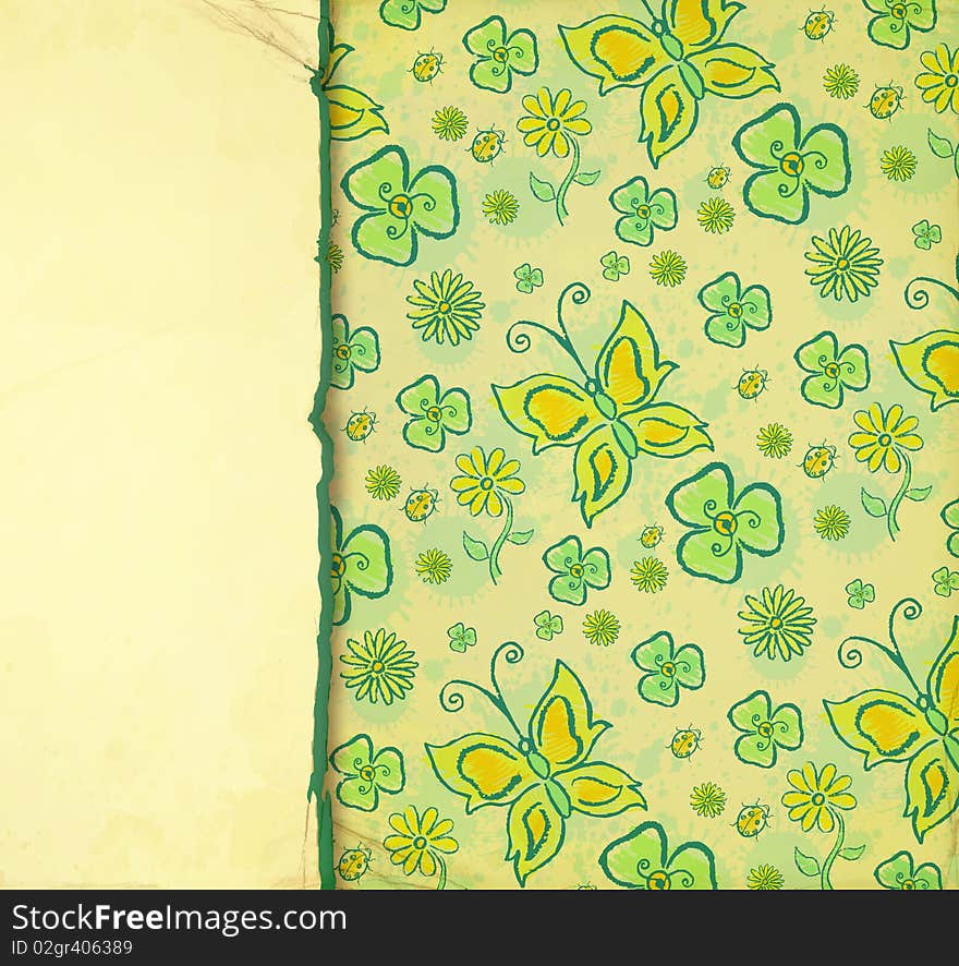 Background With Floral Pattern