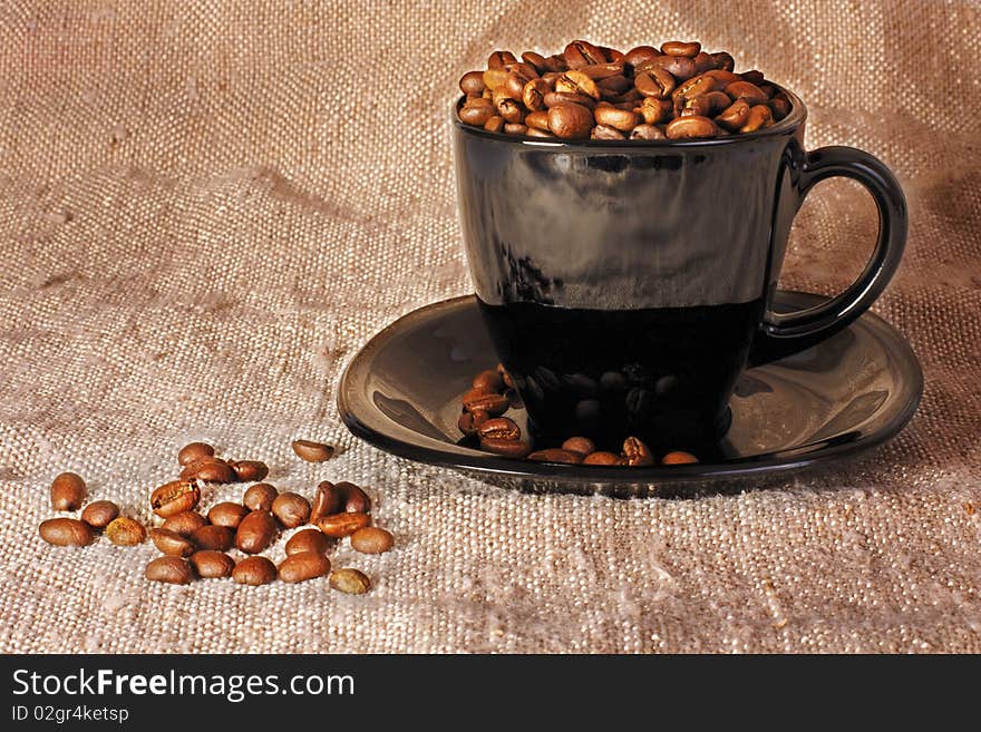 Mug With Coffee Beans