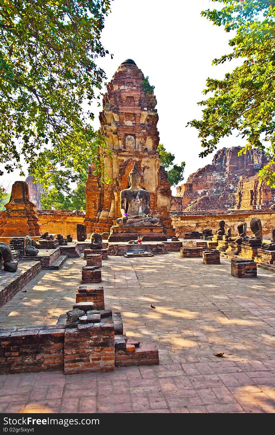 Buddha statue in beautiful light in Mahathat