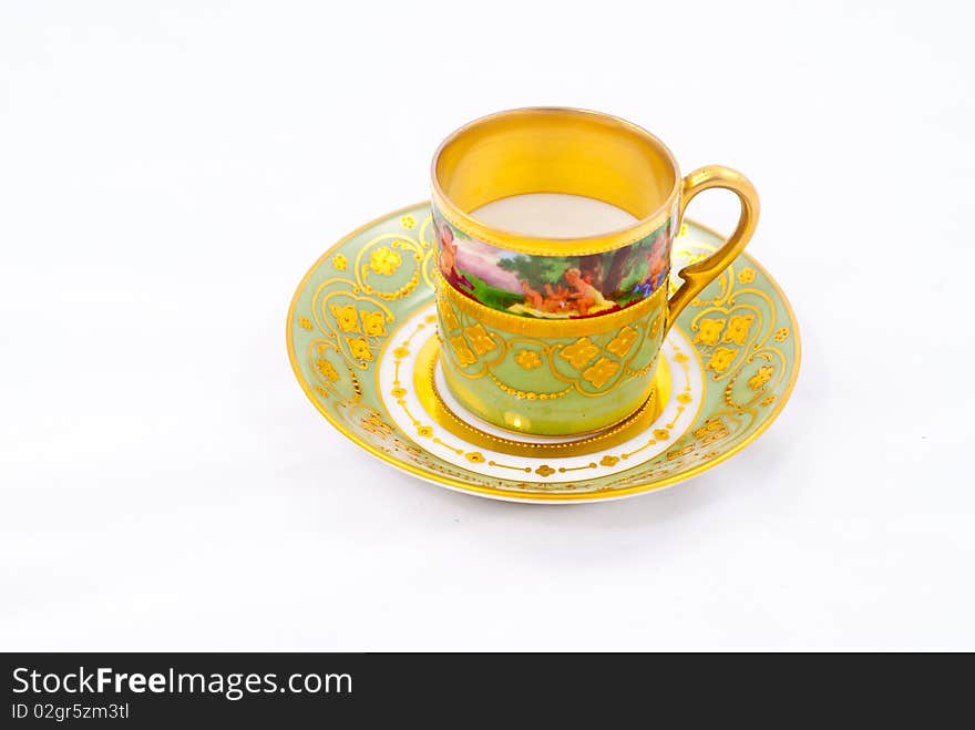 Fancy cup isolated on a white background