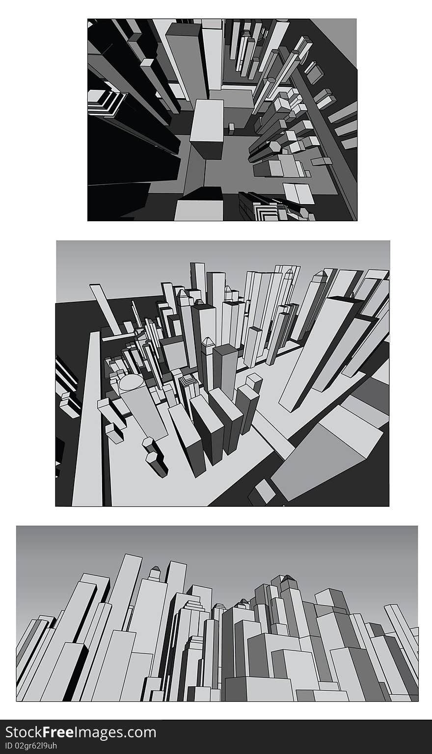 Vector illustration of Abstract modern city