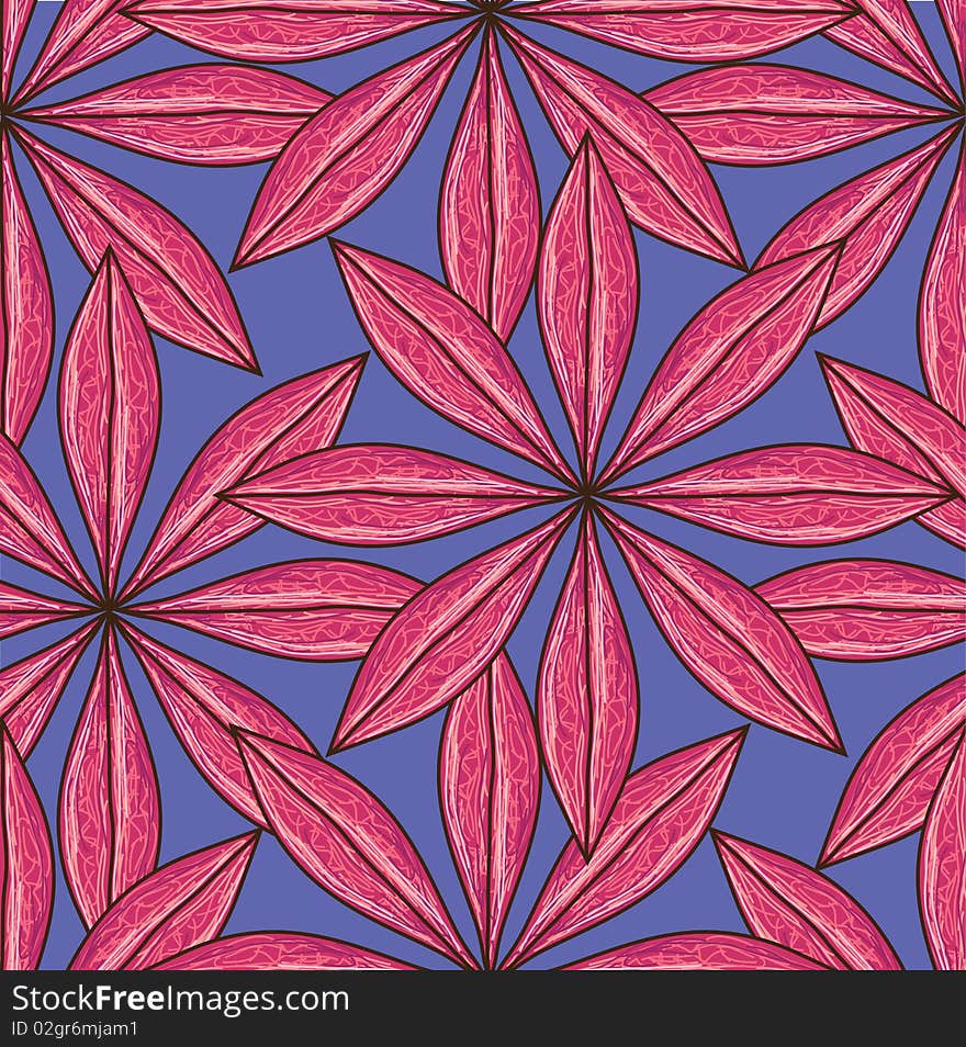 Vector illustration of seamless   Floral pattern