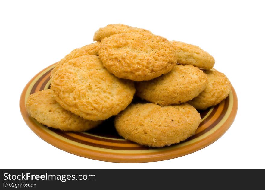 Cookies hill on a ceramic plate