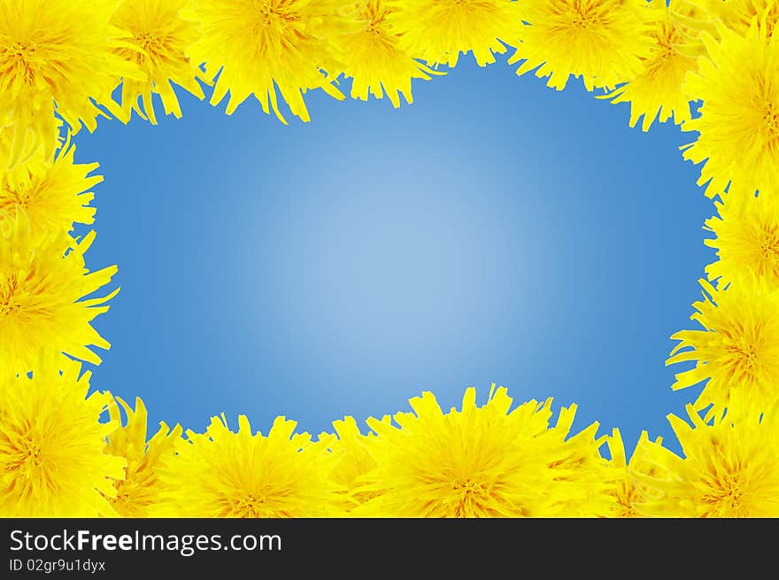 Background With Dandelions.