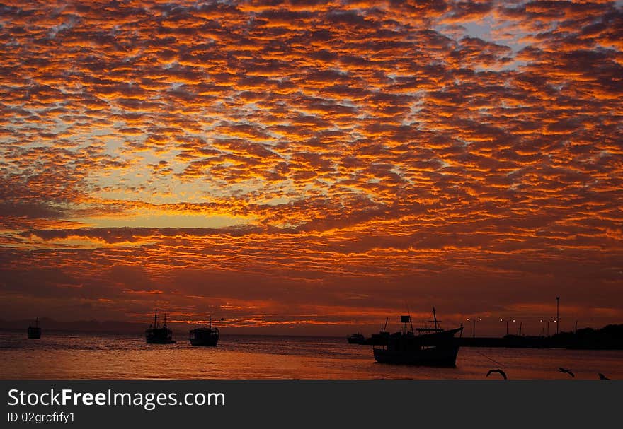 Beautiful sky right after sunset. Beautiful sky right after sunset.