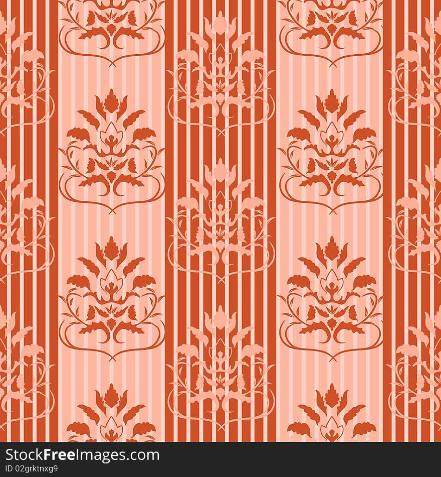 Red seamless pattern. Vector illustration