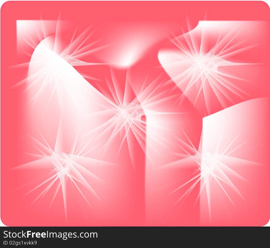 Shapes on a pink background