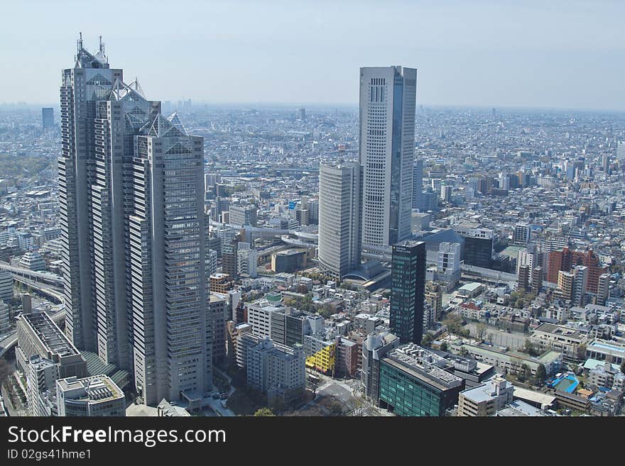 Tokyo view from Tokyo metropolis office.