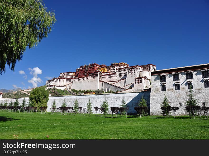 The Potala, the traditional but deserted, residence of the Dalai Lama in Lhasa, Tibet, China. The Potala, the traditional but deserted, residence of the Dalai Lama in Lhasa, Tibet, China.