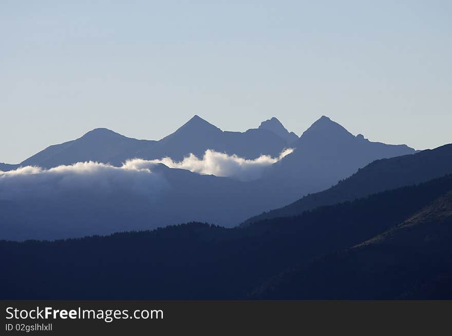 Sunset in the Pyrenees, Spain