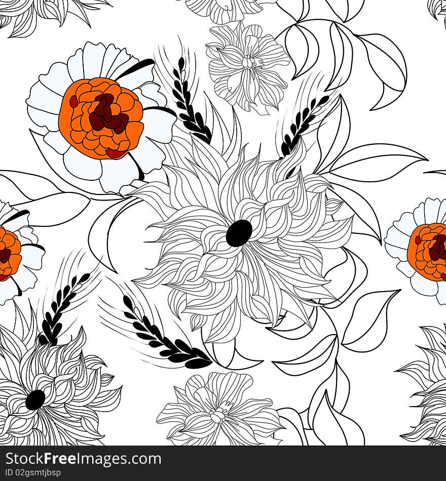 Floral Seamless Pattern