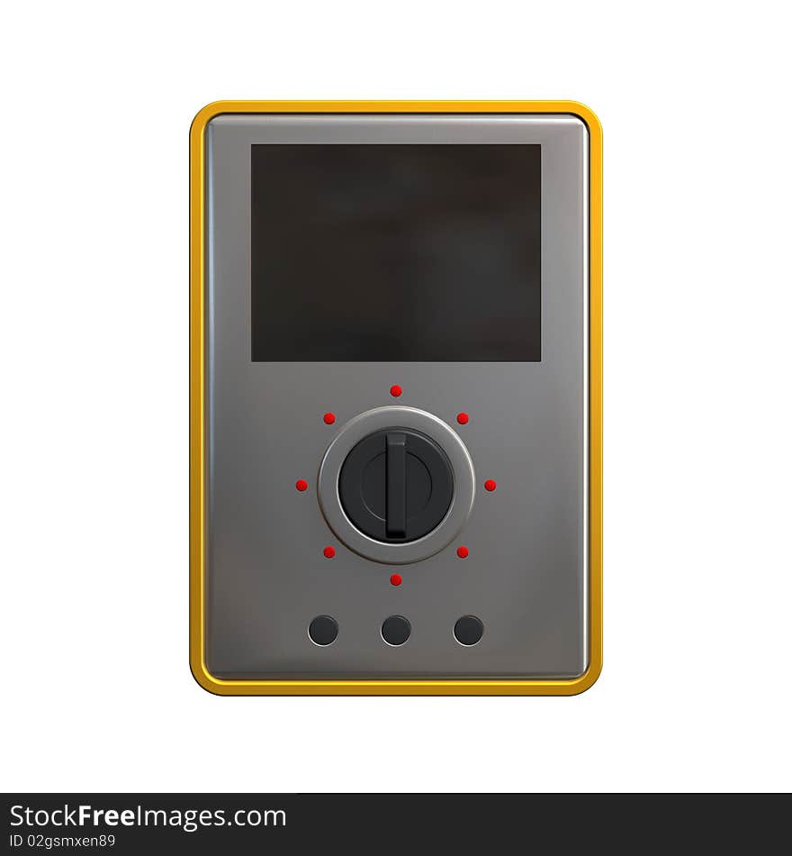 Digital multimeter,illustration on white background