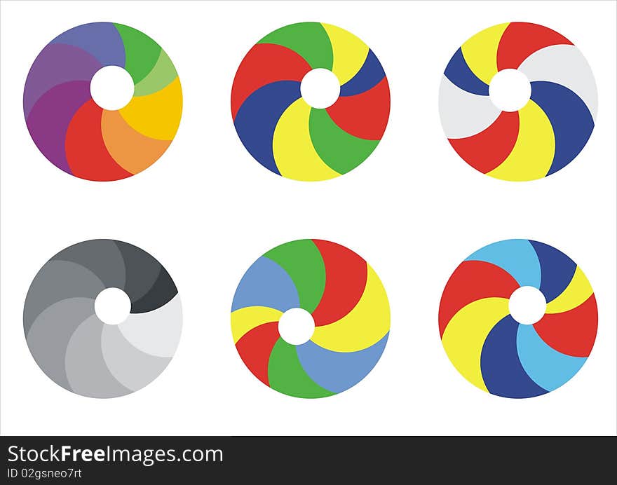 Color beach ball to like component for illustration