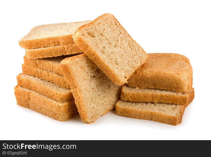 Fresh White Bread Isolated