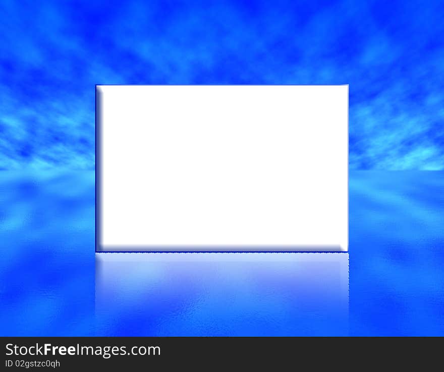 Abstrack pattern resembling sky and sea with a blank for own message in vector format. Abstrack pattern resembling sky and sea with a blank for own message in vector format