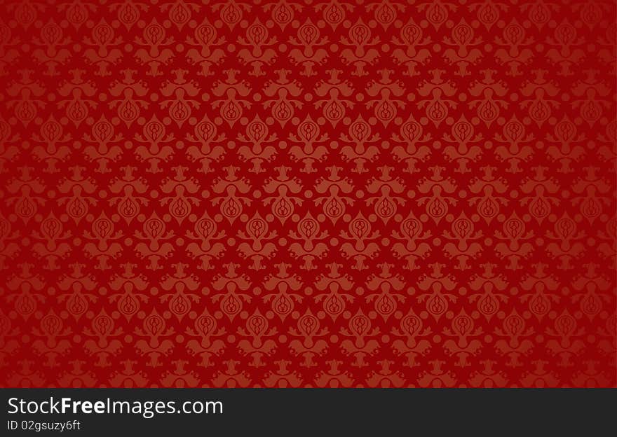 Vectorized ornate tile background. Color can be change by one key color. Vectorized ornate tile background. Color can be change by one key color.